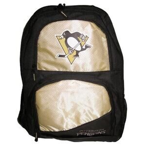 Pittsburgh Penguins Bag Backpack Blue NHL New School Black Pocket Zipper Hockey
